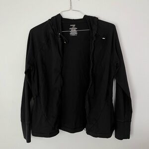 Danskin Women’s Long Sleeve Full Zip Hooded Shirt Large W 2 pockets